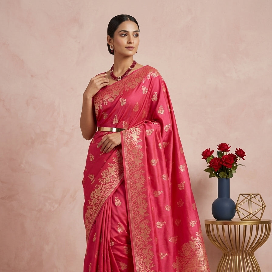 Royal Banarasi Silk Saree Collection – Heritage Zari Weave Edition