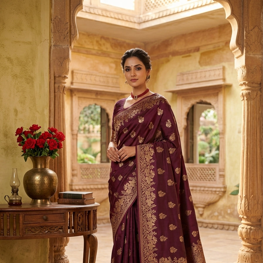 Royal Banarasi Silk Saree Collection – Heritage Zari Weave Edition