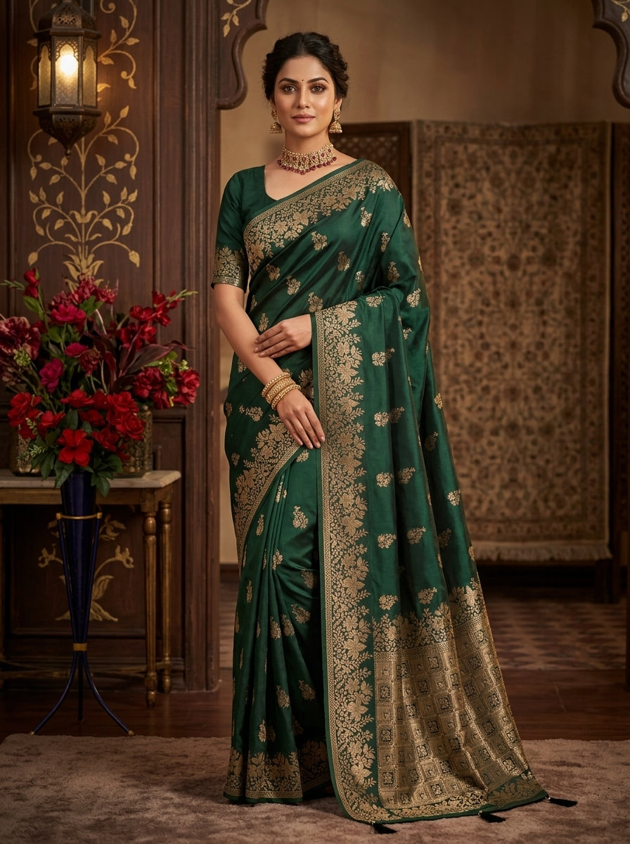 Royal Banarasi Silk Saree Collection – Heritage Zari Weave Edition