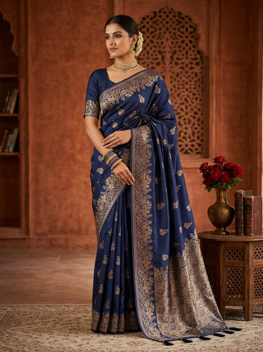 Royal Banarasi Silk Saree Collection – Heritage Zari Weave Edition