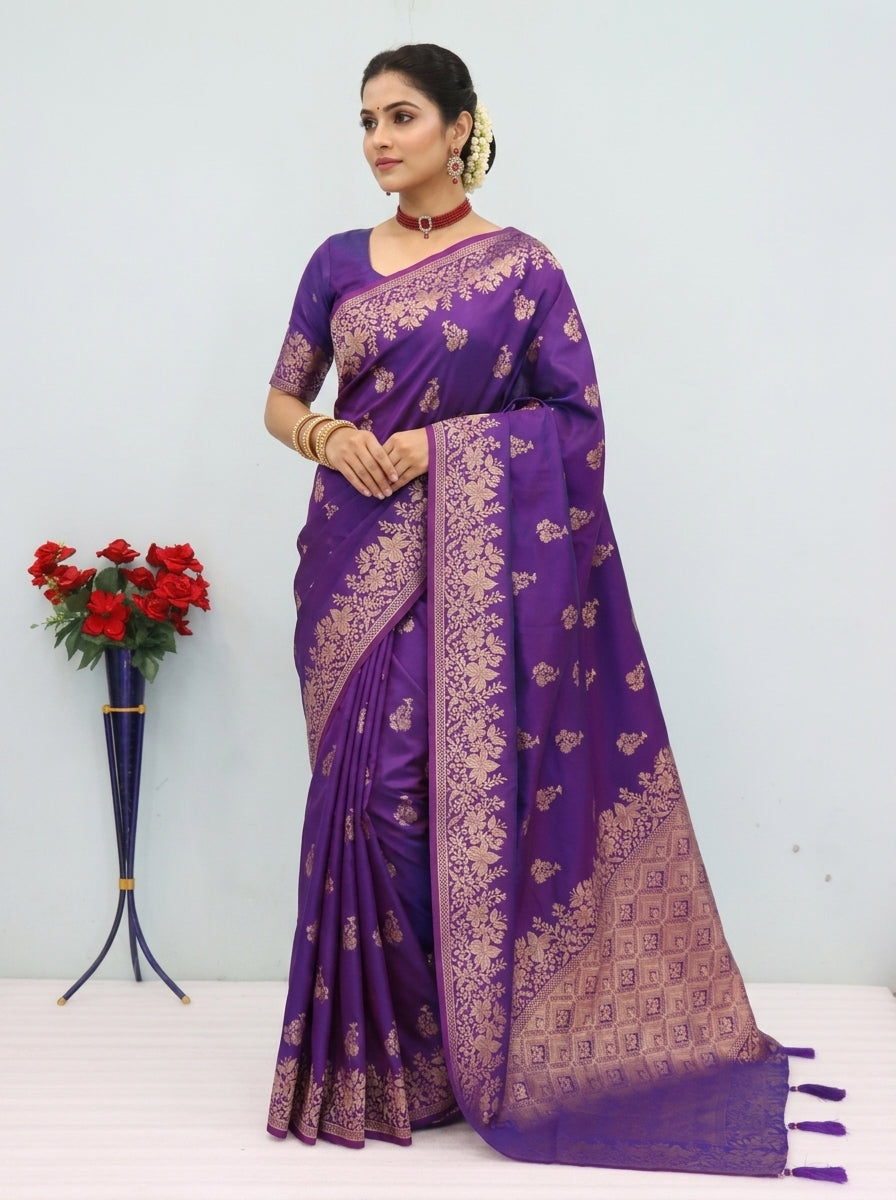 Royal Banarasi Silk Saree Collection – Heritage Zari Weave Edition