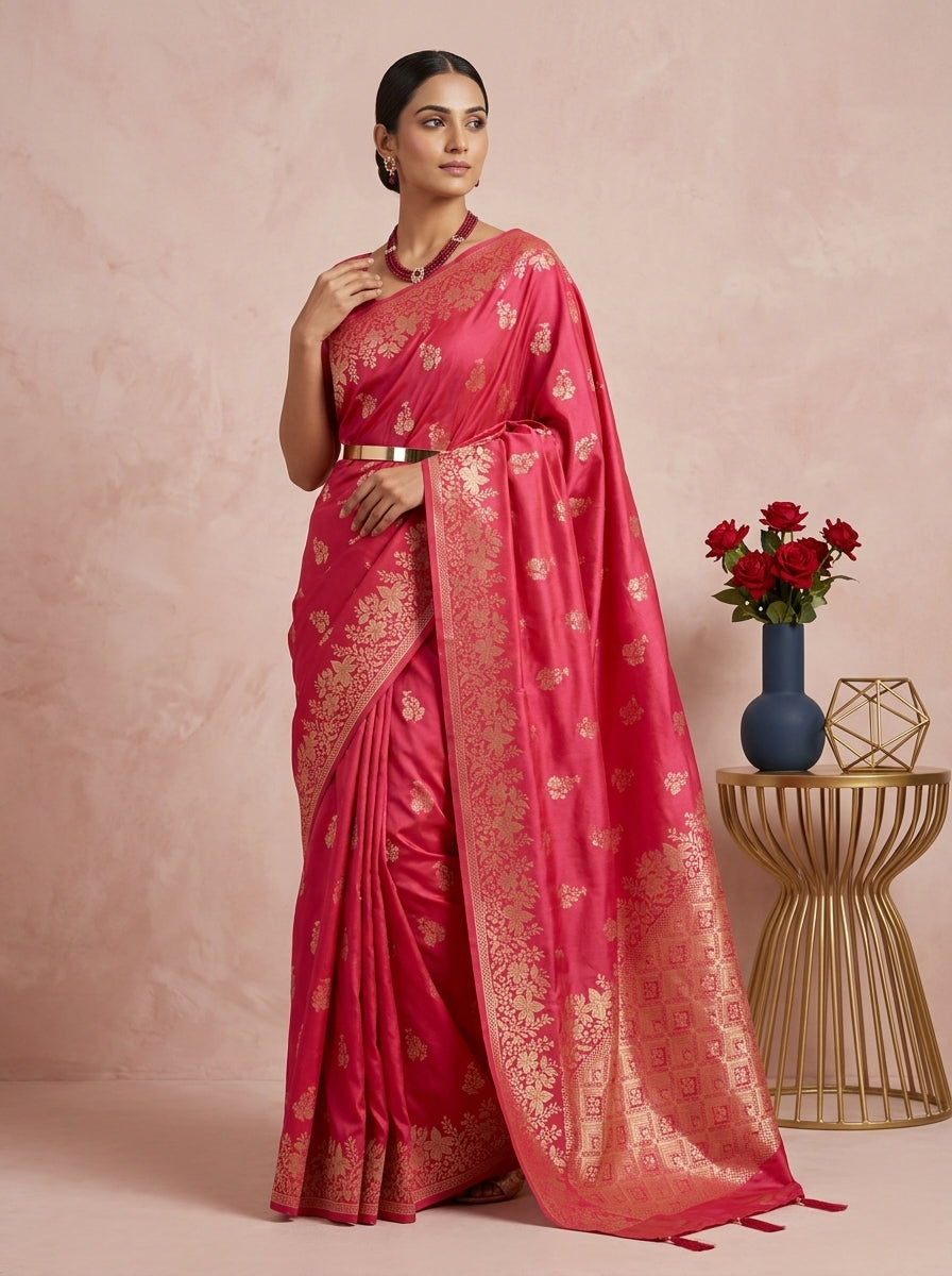 Royal Banarasi Silk Saree Collection – Heritage Zari Weave Edition