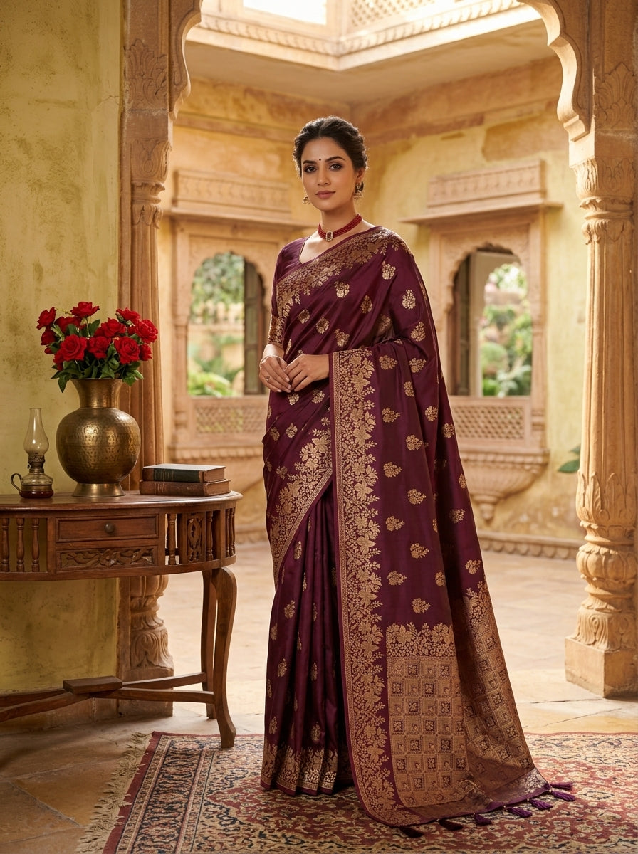 Royal Banarasi Silk Saree Collection – Heritage Zari Weave Edition